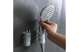 4Pcs Caterpillar Suction Cup Shower Head Holder, No-Drill Shower Fixture, Suitable for Bathroom Accessories