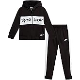 Reebok Toddler Boys Tracksuit Set - 2 Piece Cozy Fleece Zip Up Toddler Sweatshirt Hoodie and Boys Jogger Sweatpants Set