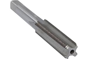 Drill America DWT Series Qualtech Carbon Steel Hand Threading Tap, Uncoated (Bright) Finish, Round with Square End Shank, Bot