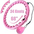 OurStarry 34 Knots Weighted Workout Hoop Plus Size, Smart Waist Exercise Ring for Adults Weight Loss