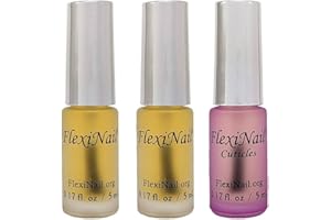 FlexiNail Fingernail Conditioner with FlexiNail Cuticle Conditioner for weak and peeling or brittle and cracking nails