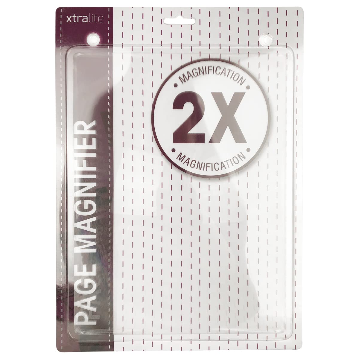 Xtralite 2X Fresnel Page Magnifier, Flexible, Unbreakable PVC, Ultra-Thin & Lightweight