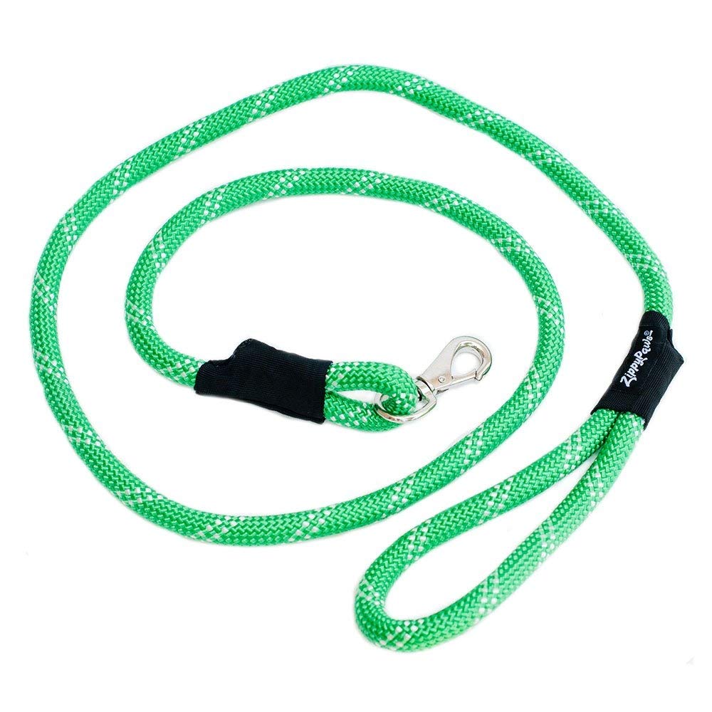 Zippy Paws Zp322 Climbers Rope Leash Original 6 Ft - Green Dog Lead
