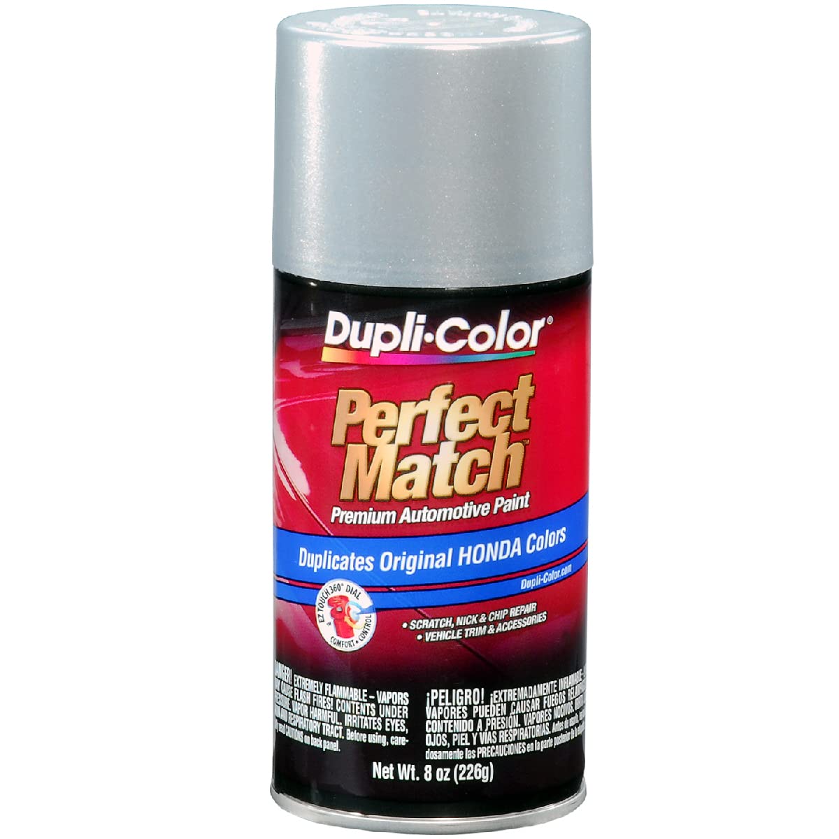 Dupli-Color EBHA09717 Perfect Match Automotive Spray Paint – Honda Satin Silver Metallic, NH623M – 8 oz. Aerosol Can