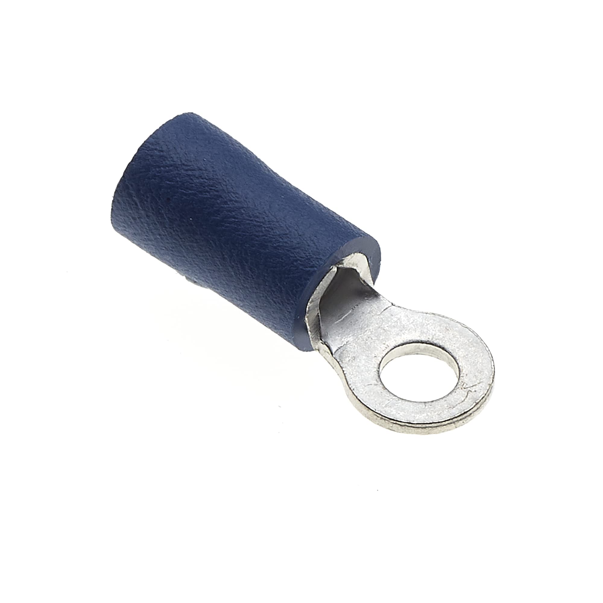 Keple KEP4277 Crimp Terminal - Pack of 100, Blue, 3.2mm, 30A, 16-14 AWG - Heat Shrink Ring Connectors, Tinned Copper, Insulated Wire Terminals