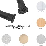 Vailge Tension Rod Shower Rail Curtain Poles 210-310CM Black view 2
