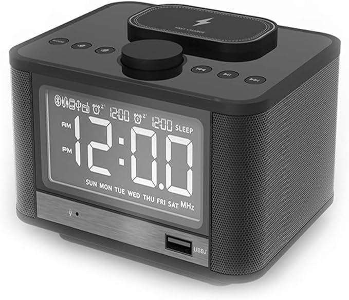 eubie wireless charging alarm clock