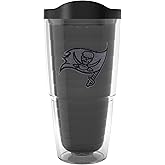 Tervis NFL Tampa Bay Buccaneers - Monochrome Made in USA Double Walled Insulated Tumbler Travel Cup Keeps Drinks Cold & Hot, 24oz, Classic