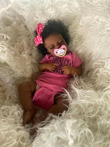 Lifelike Reborn Baby Dolls Black Girl 20 inch Realistic African