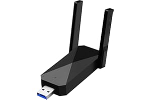 JBZP WiFi Adapter for PC, AX1800 USB WiFi Adapter 2.4G/5G Dual Band Driver-Free Wireless Network Adapter WPA3, Travel Size, S