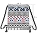 Farway Bohemia Canvas Drawstring Bag Ethnic Knit Backpack Shopping Sack Bags Unisex - Pattern 5