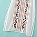 R.Vivimos® Women Cotton 3/4 Sleeve V Neck Side Split Long Dresses + Lining 2 Piece X-Large White