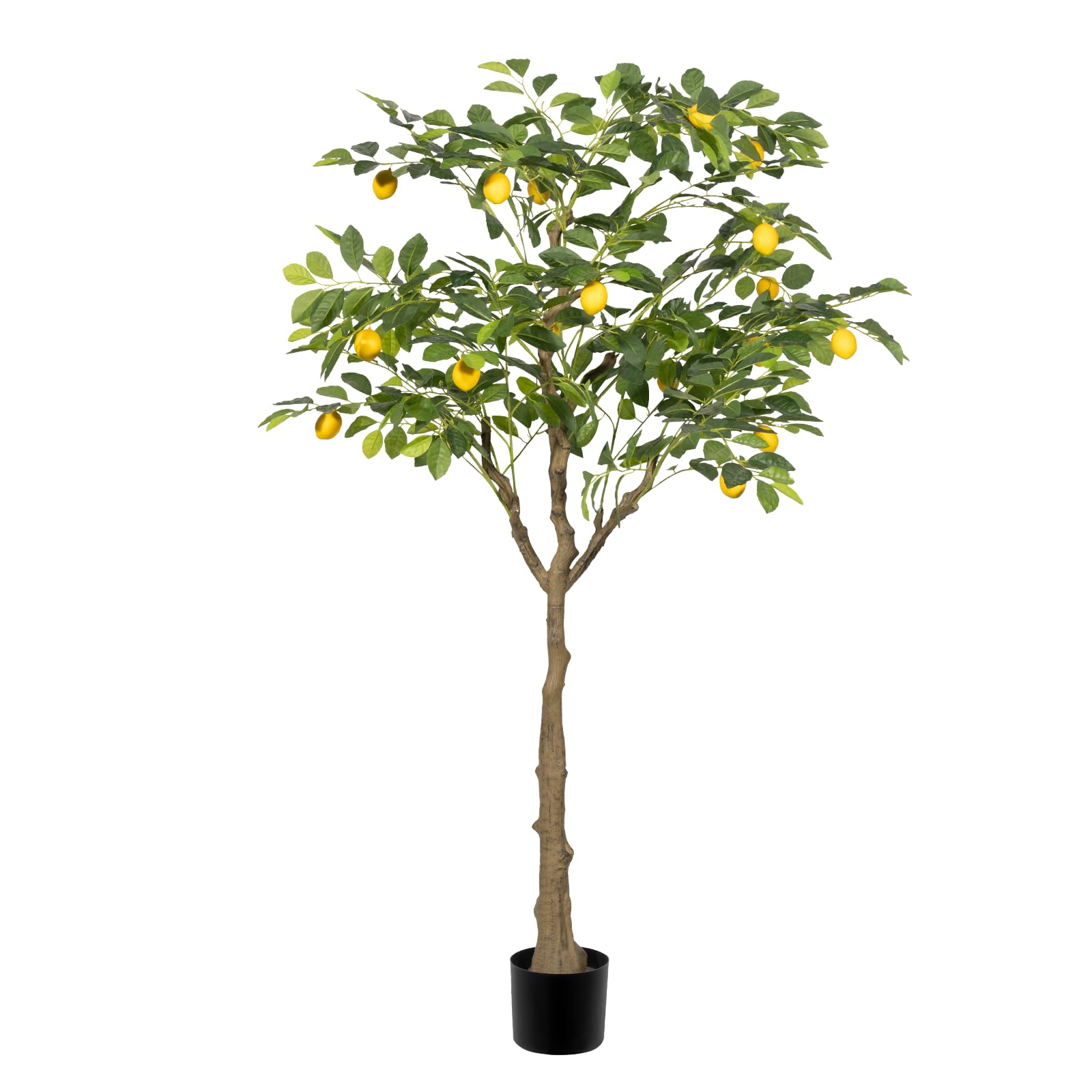Photo 1 of Romantic Season 5FT Artificial Lemon Tree, Green Plastic Plant for Home Office Decor