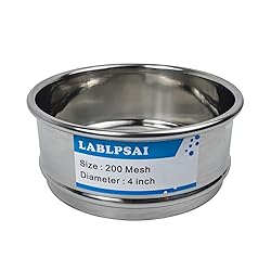 LABLPSAI 200 Mesh Lab Sieves 4" Diameter 304