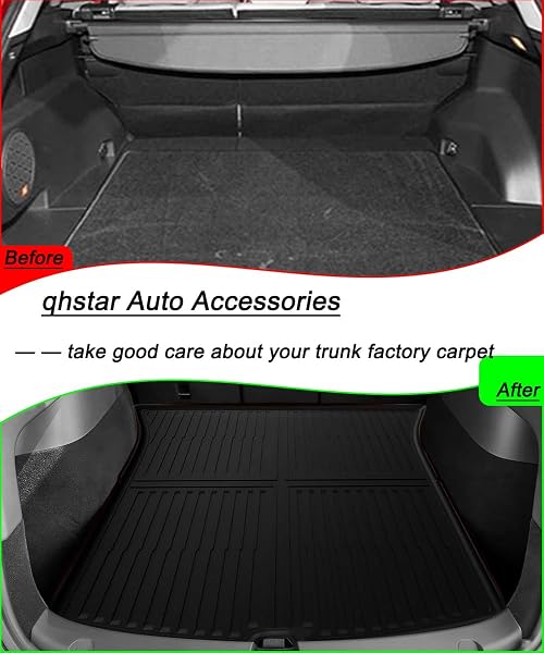 MODEL Y JUNIPER CARGO LINERS – ALL WEATHER REAR CARGO LINERS TRUNK TRAY FLOOR MATS PROTECTOR COMPATIBLE WITH 2025-2026 NEW MODEL Y JUNIPER,3D WATERPROOF DURABLE ODORLESS FLEXIBLE ANTI-SLIP CUSTOM-FIT