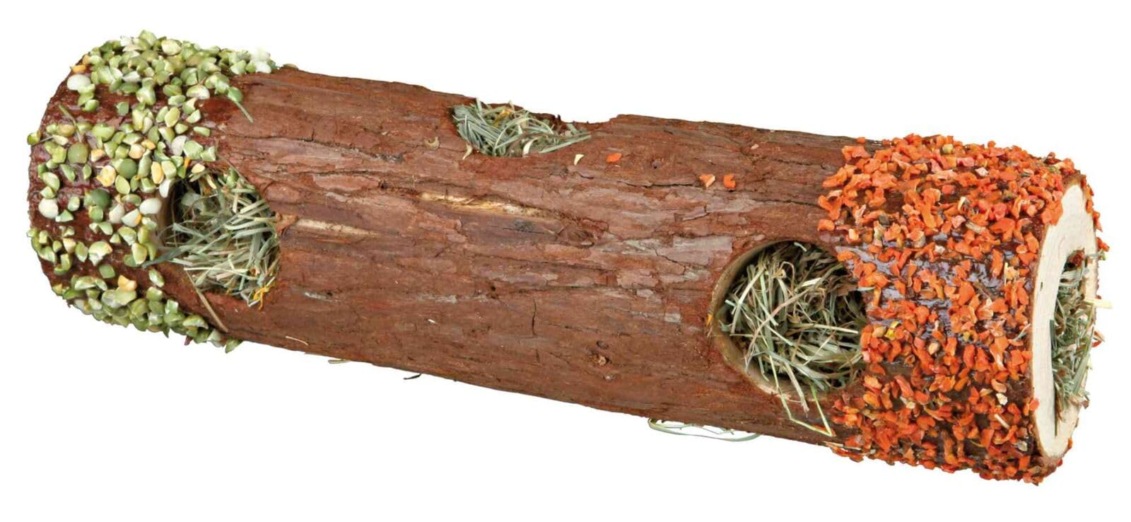 Trixie Tube Tunnel with Hay and Marigold Petals