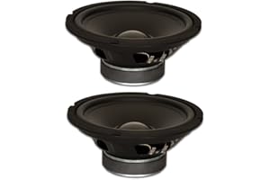 Goldwood Sound, Inc. Stage Subwoofer, Rubber Surround 8" Woofers 190 Watts Each 8ohm Replacement 2 Speaker Set (GW-8028-2)