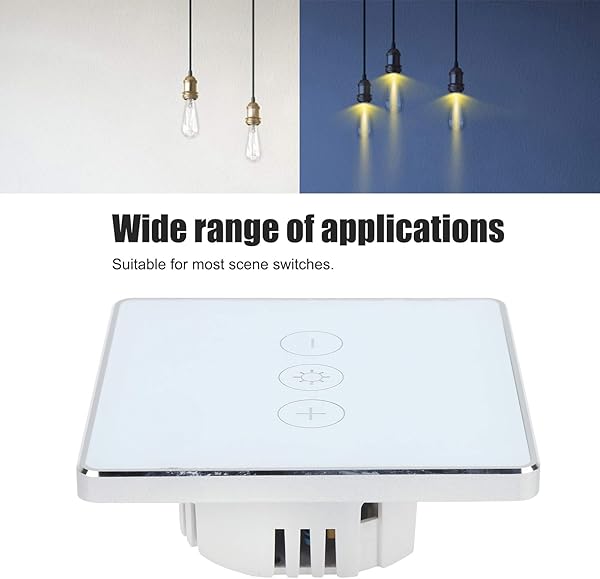 Smart Switch Smart WiFi Light Switch Funciona con Alexa Echo dot Google Home IFTTT Roqi y iOS Siri corriente nominal de 10A certificacin de producto CE FCC y ROHS estndar del Reino Unido mat