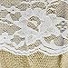 DGQ Burlap Flower Basket Vintage Retro Lace Bow Wedding Flower Girl Basket for Wedding Ceremony Party