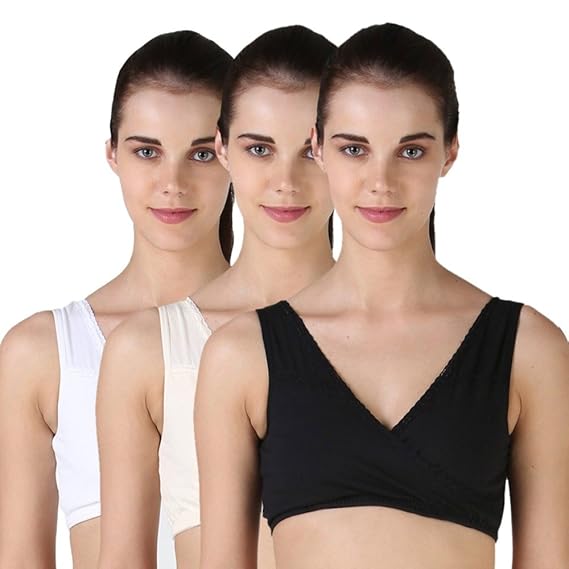 Women's Leak Proof Nursing Bra - Pack of 3