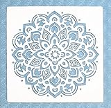 Stencil by The Bodhi Tribe- Mandala Yoga Stencil for DIY Painting Projects