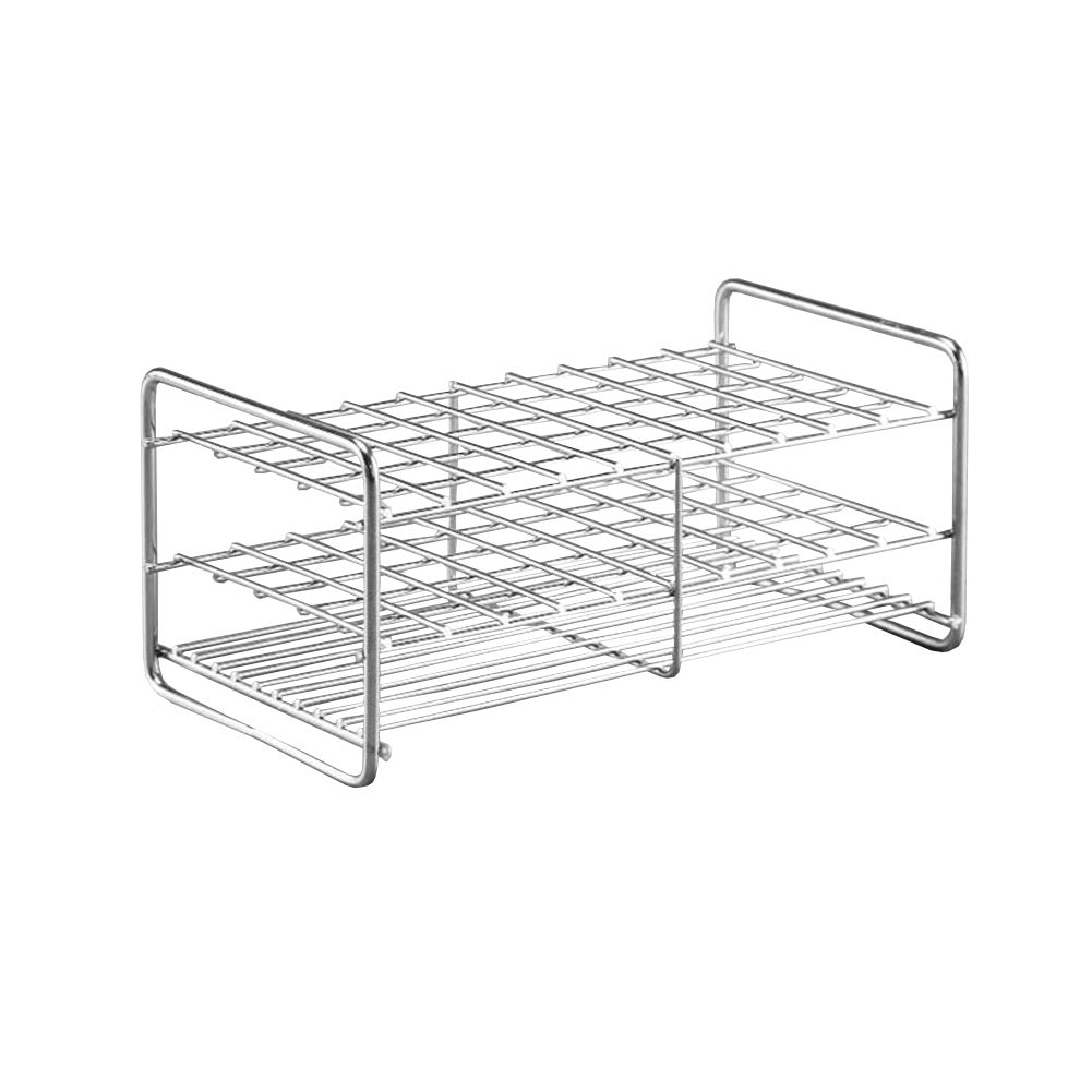 Lab Scientific Products Stainless Steel Test Tube Rack 50 Holes Outer Diameter Permitted Of Tubes 22mm Wire Constructed 10x5 Format Adamas Beta Lab Racks