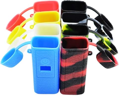 RUILUL Funda protectora de silicona para Voopoo Vinci Air 30W Kit Skin Wrap Sleeve Antideslizante Shield Multicolor Negro y rojo.