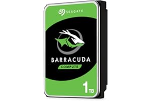 Seagate BarraCuda 1TB Internal Hard Drive HDD – 3.5 Inch SATA 6 Gb/s 7200 RPM 64MB Cache for Computer Desktop PC (ST1000DM010