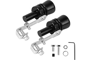 Rothergli Turbo Exhaust Whistle，Turbo Sound Whistle Exhaust Pipe，Universal Turbo Exhaust Whistle，Turbo Whistles For Your Exhaust，Exhaust Whistle(XL-2PCS) (Black）,(TS)
