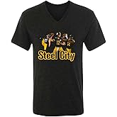 Mens V Neck Rodgers DK Metcalf TJ Watt Steel City Shirt T-Shirt