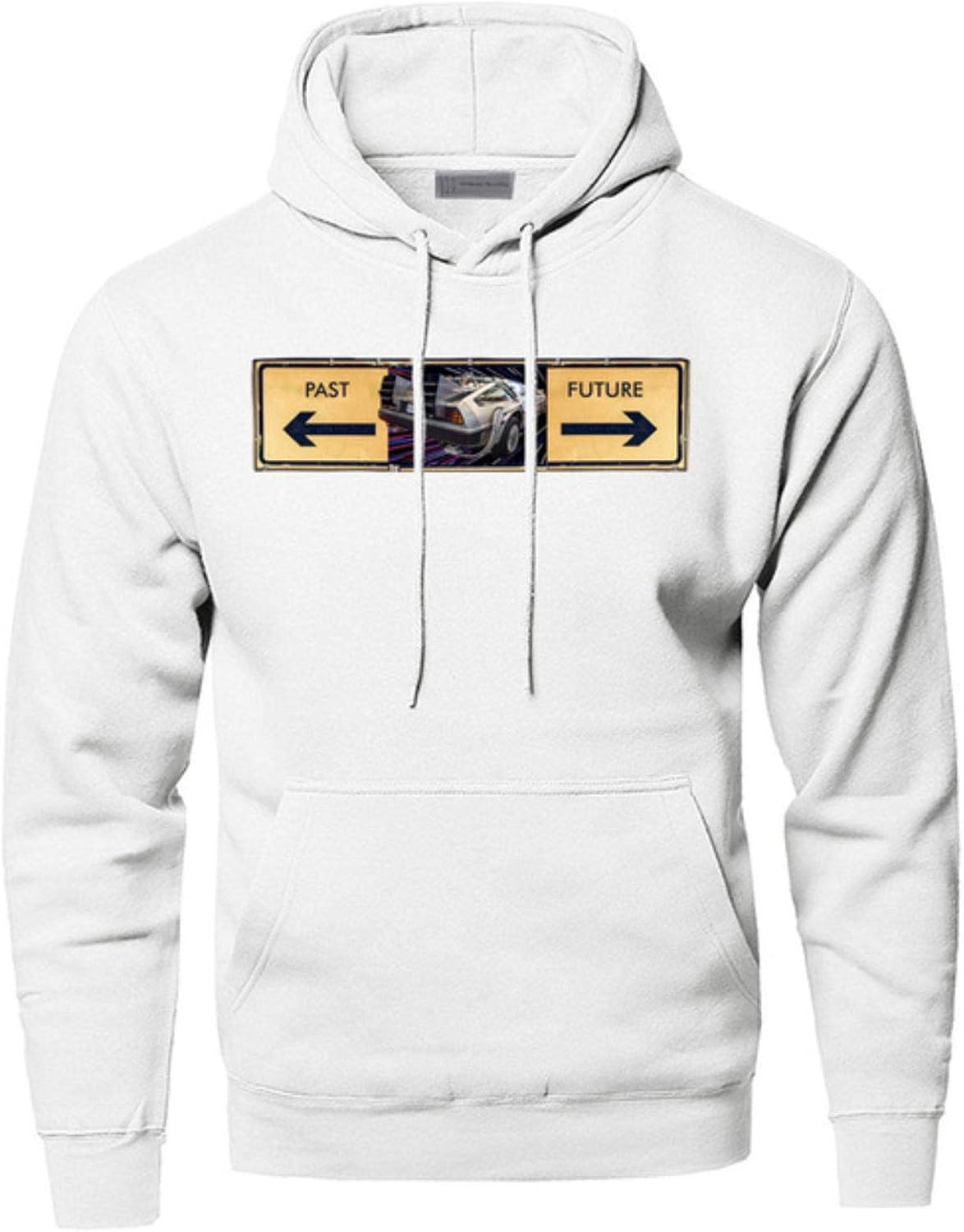 Back to The Future Hoodies Men Sweatshirts Gray Black Hoodie Hooded
