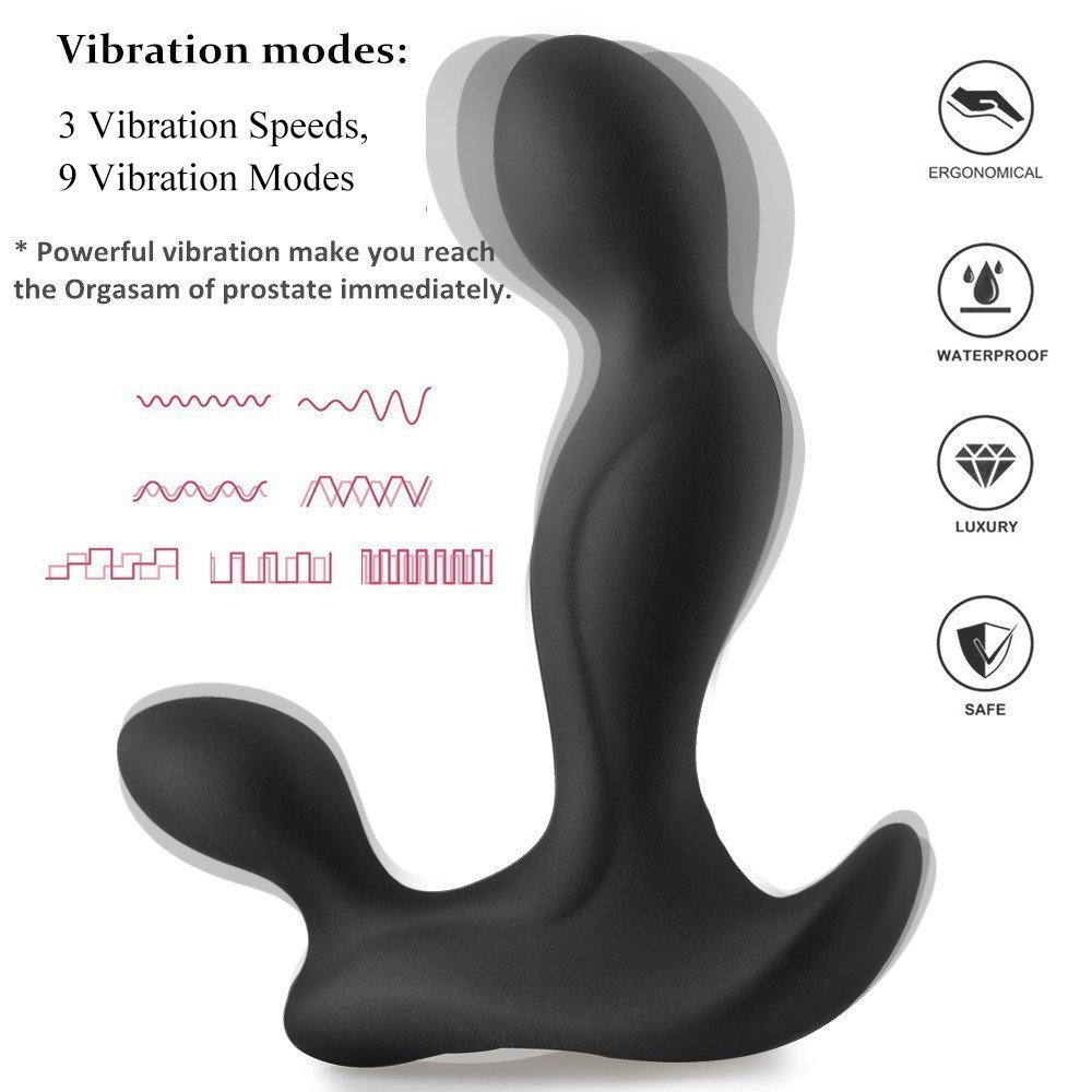 Siweite Rechargeable Wireless Handheld Wand Massager Body Massage Mini USB Waterproof For Back Neck Shoulder Pain Relief Black