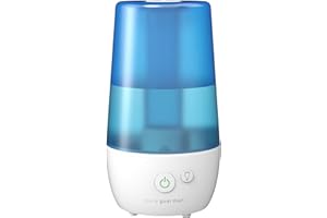 PureGuardian H965AR Ultrasonic Cool Mist Humidifier, 70 Hrs. Run Time, 1 Gal. Tank Capacity, 320 Sq. Ft. Coverage, Small Rooms, Filter Free, Silver Clean Treated Tank, Includes Essential Oil Tray