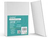 EXERZ 15x20cm Canvas Panels 6pk 3mm 280gsm 100% Cotton Triple Primed view 9
