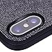 Mofi iPhone X Cases Covers with Art Cloth & Soft TPU Edge and Full-edge Protection Shock- absorbing and with Great Grip Fully Compatibale for iPhoneX(gray)