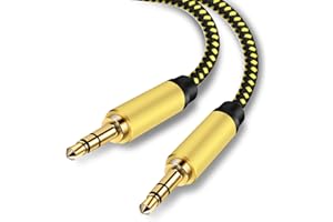 Audio Cable 6Ft,Auxiliary Male to Male Audio Cable for Headphones, Car, Home Stereos, Cellphones & More (6Ft/2M)