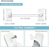 AOSITE Window Safety Lock 2 Pack No Drilling UPVC Self Adhesive Keyed view 6