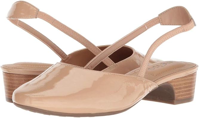 patent leather slingback pumps