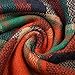 Surblue Warm Stylish Elegant British Style Color Blocking Plaid Shawl Scarf Blanket, Grey