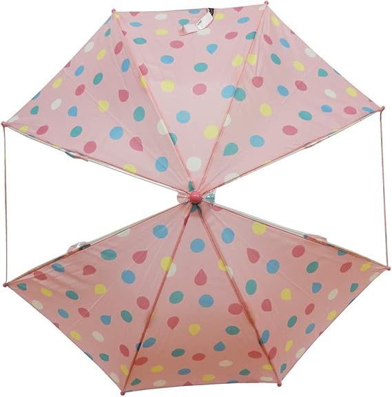 Amazon Co Jp Kisforet キッズフォーレ 窓付きキッズアンブレラ 子供傘 Mサイズ 親骨の長さ50cm しずく ピンク 服 ファッション小物