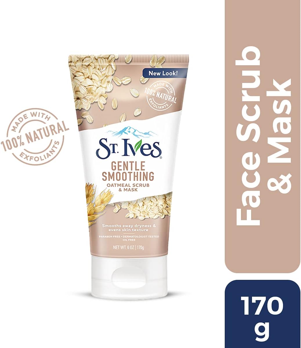 St Ives Gentle Smoothing Oatmeal Scrub & Mask 170G, 170 g (Pack of 1) - Image 3