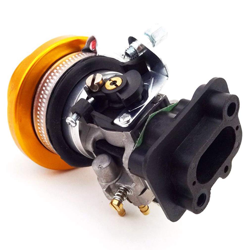 TCMotor 15mm Carb Carburetor 44mm Air Filter Alloy Stack Kit For 2