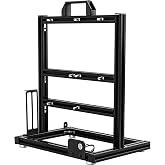 PC Test Bench Motherboard Case, Aluminum Open Frame Computer Case Rack Bracket, Support ATX and 180 Water-Cooled,DIY Creative Personality Chassis Set, Vertical Overclocking