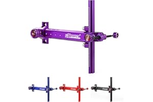 Archery Recurve Bow Sight, SOOHUPET Accessories T Shape Archery Shooting Target Sight Adjustable Bowsight with Optical Fiber Pin Sight for Target Practice