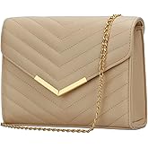 KKXIU Women Formal Vegan Leather Evening Envelope Clutch Purses and Handbags for Party Wedding Prom Bridal