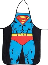 Cycorld Funny Apron Set for Couples - Superman + Wonder Woman, 2pcs view 2