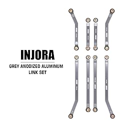 INJORA Aluminum High Clearance 4 Links Set for 1/24
