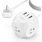 Anker Power Strip with USB C, PowerExtend USB-C 3 Cube with 3 Outlets and USB (30W USB C), 5 ft Extension Cord, Power Deliver