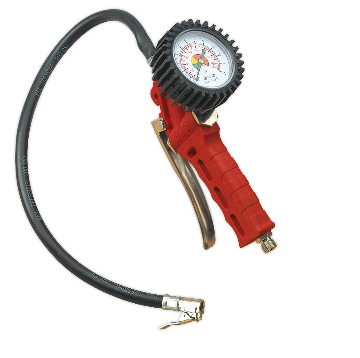 Sealey Sa9302 Tyre Inflator With Clip-On Connector