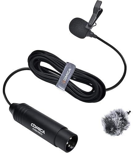 Amazon.com: COMICA XLR Pin Microphone CVM-V02C XLR Clip Microphone